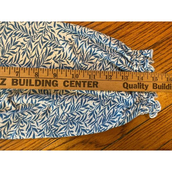 Adorable Summer Top Women’s Loose Small Melloday Blue White Lightweight - Picture 10 of 11